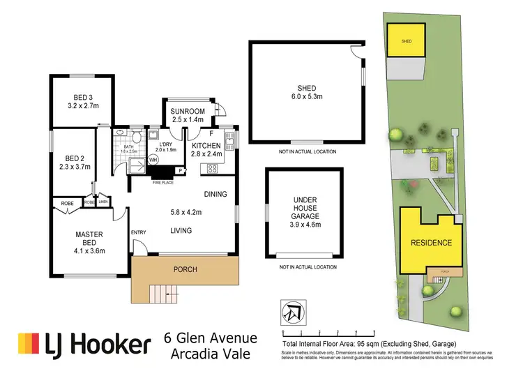 Floorplan of Homely house listing, 6 Glen Avenue, Arcadia Vale NSW 2283