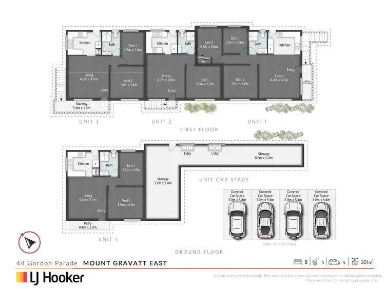 Floorplan of Homely block of units listing, 44 Gordon Parade, Mount Gravatt East QLD 4122