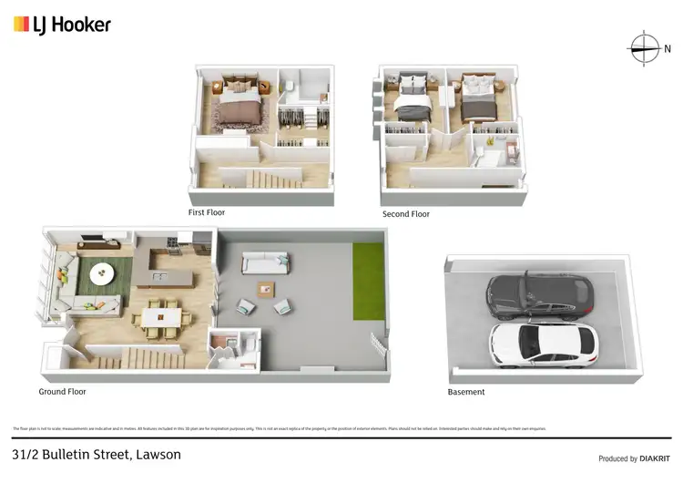 Floorplan of Homely townhouse listing, 31/2 Bulletin Street, Lawson ACT 2617