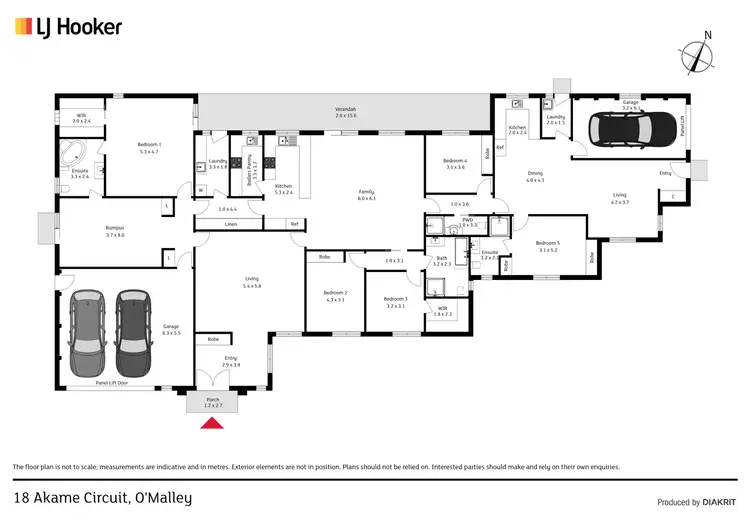 Floorplan of Homely house listing, 18 Akame Circuit, O'malley ACT 2606
