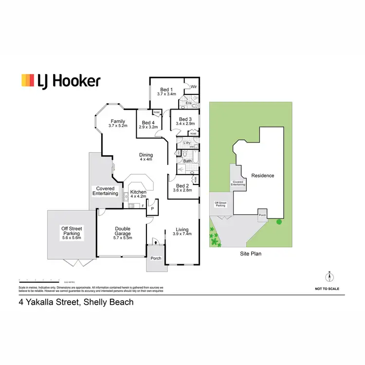 Floorplan of Homely house listing, 4 Yakalla Street, Shelly Beach NSW 2261