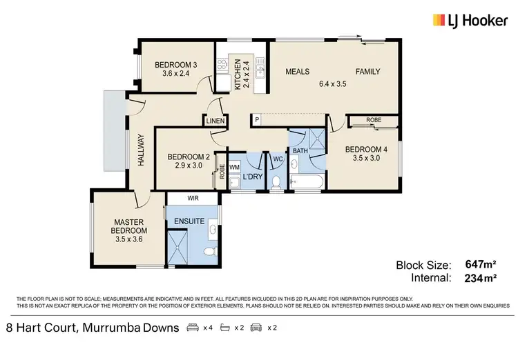 Floorplan of Homely house listing, 8 Hart Court, Murrumba Downs QLD 4503