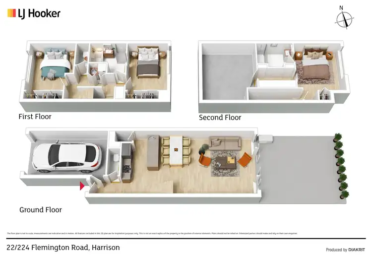 Floorplan of Homely townhouse listing, 22/224 Flemington Road, Harrison ACT 2914