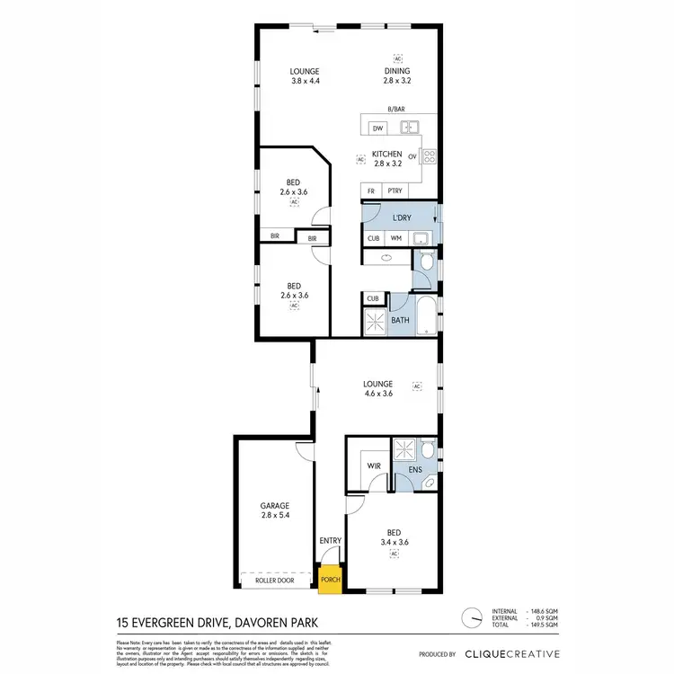 Floorplan of Homely house listing, 15 Evergreen Drive, Davoren Park SA 5113