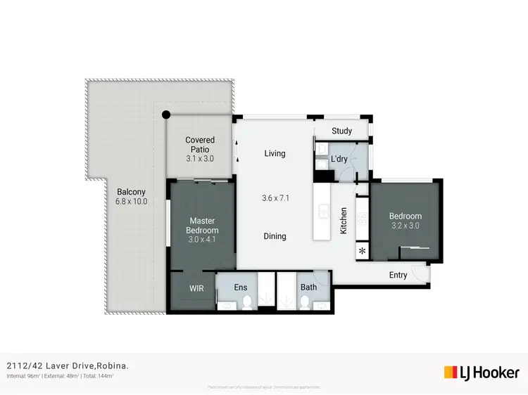 Floorplan of Homely apartment listing, 2112/42 Laver Drive, Robina QLD 4226