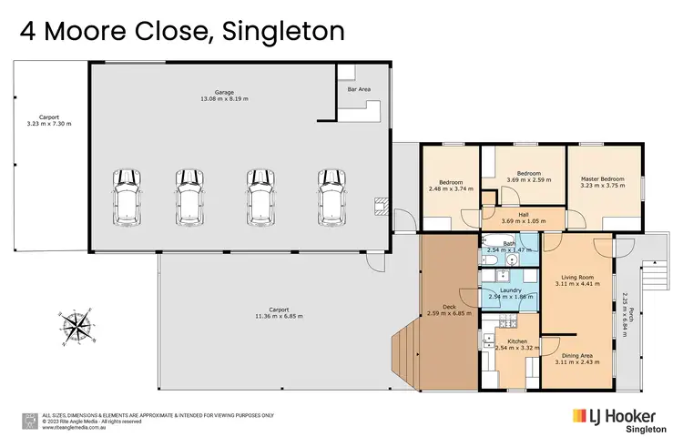 Floorplan of Homely house listing, 4 Moore Close, Singleton NSW 2330