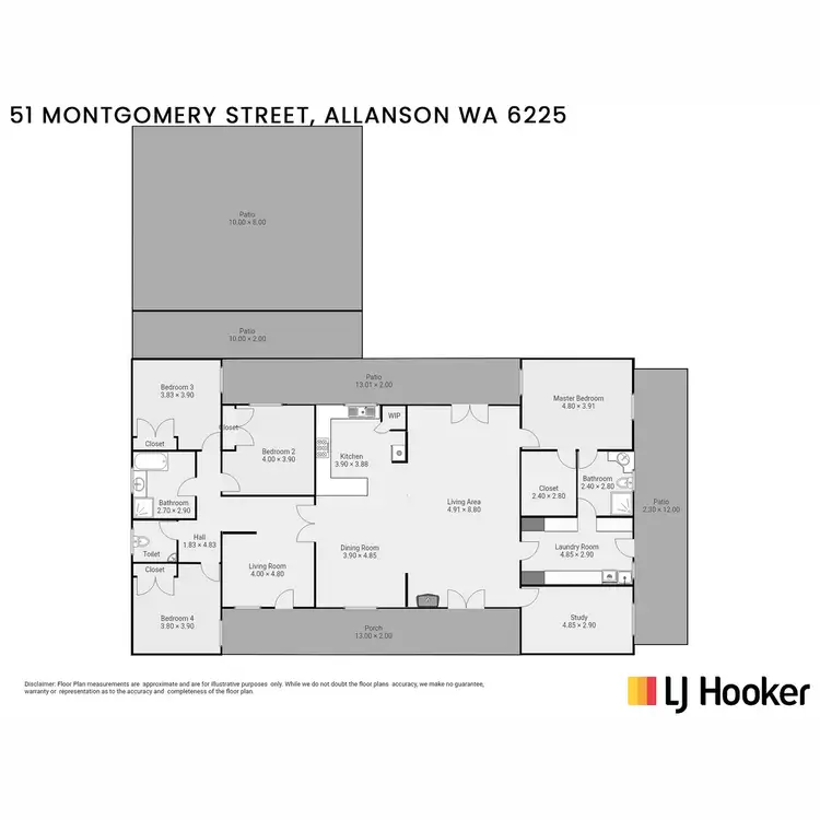 Floorplan of Homely house listing, 51 Montgomery Street, Allanson WA 6225