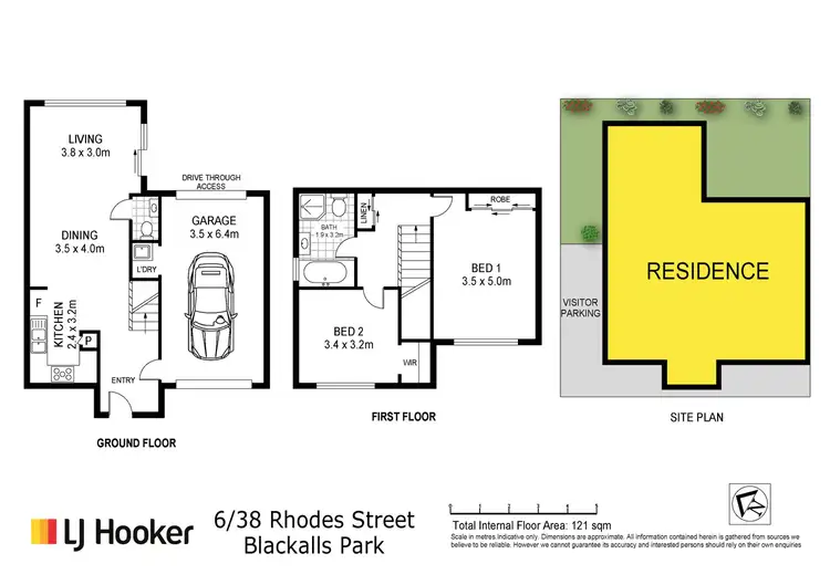 Floorplan of Homely townhouse listing, 6/38 Rhodes Street, Blackalls Park NSW 2283