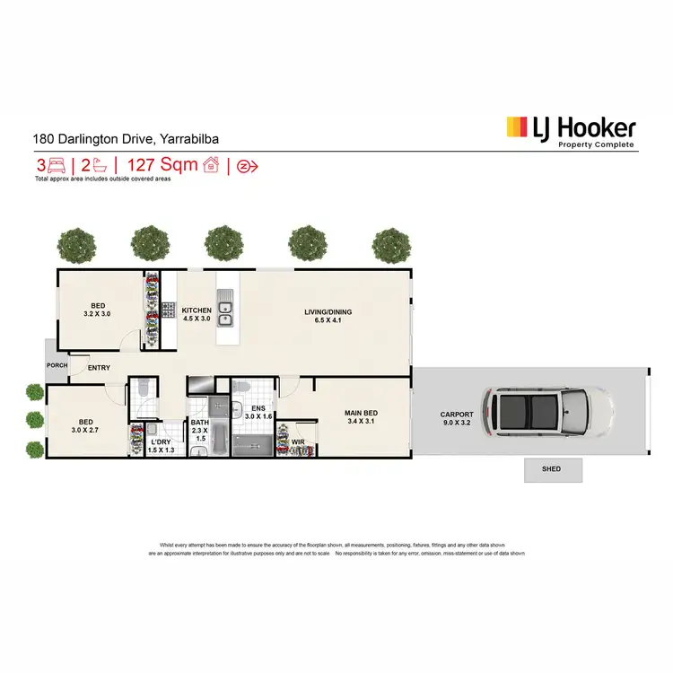 Floorplan of Homely house listing, 180 Darlington Drive, Yarrabilba QLD 4207