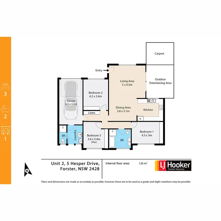 Floorplan of Homely villa listing, 2/5 Hesper Drive, Forster NSW 2428