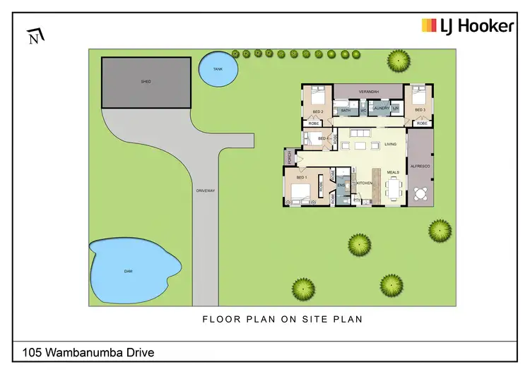 Floorplan of Homely house listing, 105 Wambanumba Drive, Young NSW 2594