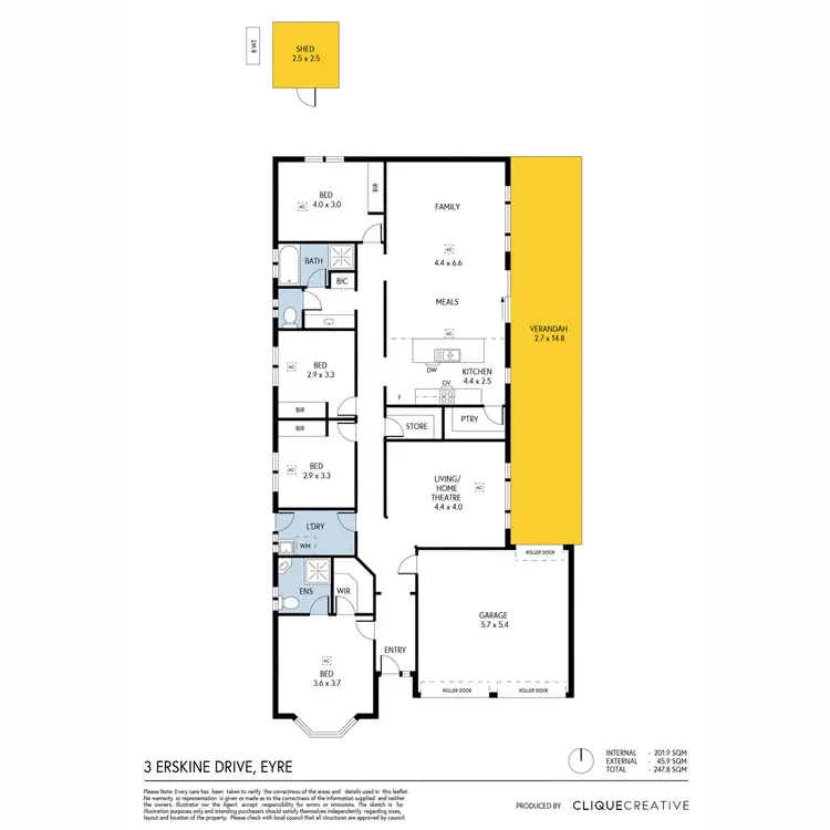 Floorplan of Homely house listing, 3 Erskine Drive, Eyre SA 5121