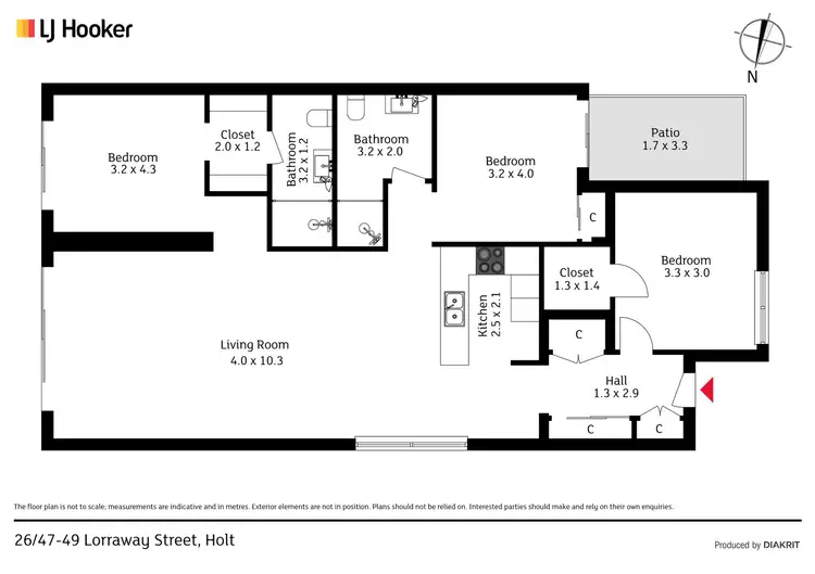 Floorplan of Homely townhouse listing, 26/47-49 Lorraway Street, Holt ACT 2615