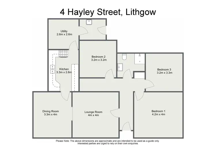 Floorplan of Homely house listing, 4 Hayley Street, Lithgow NSW 2790