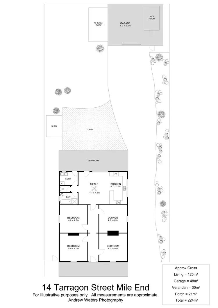 Floorplan of Homely house listing, 14 Tarragon Street, Mile End SA 5031