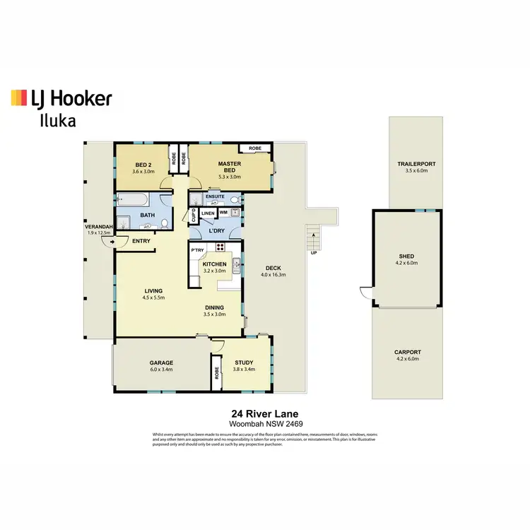 Floorplan of Homely house listing, 24 River Lane, Woombah NSW 2469