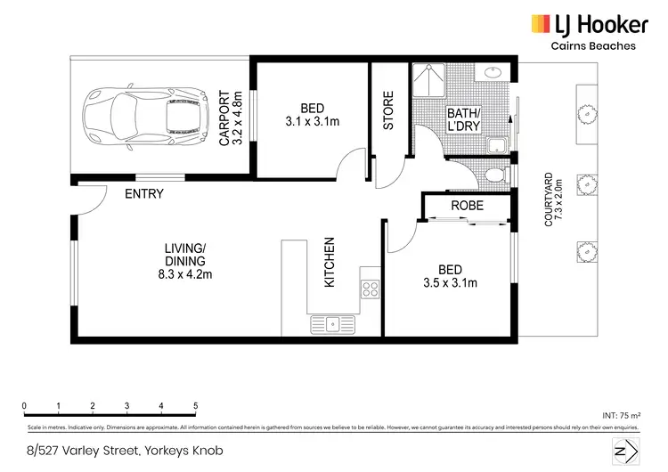 Floorplan of Homely unit listing, 8/527-529 Varley Street, Yorkeys Knob QLD 4878