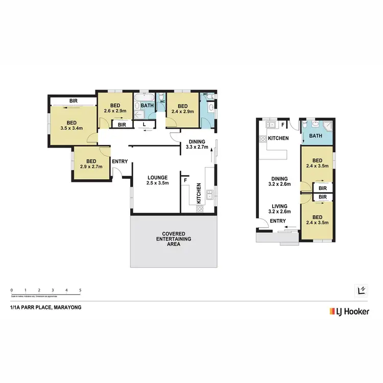 Floorplan of Homely house listing, 1 & 1a Parr Place, Marayong NSW 2148
