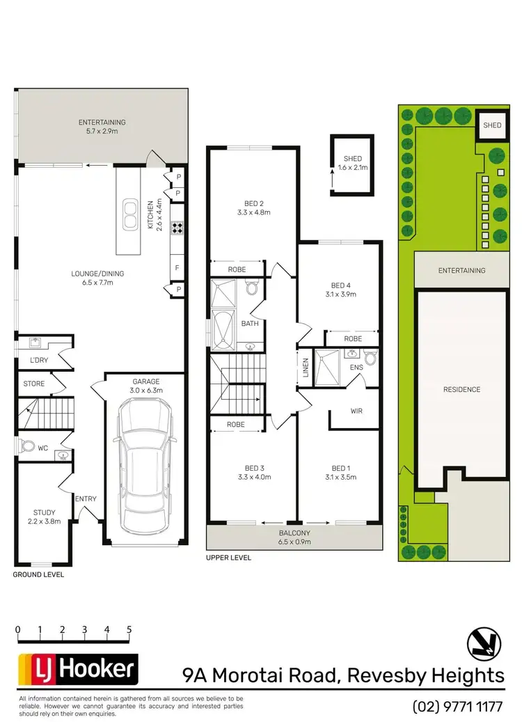 Floorplan of Homely semi-detached listing, 9A Morotai Road, Revesby Heights NSW 2212