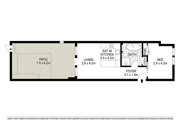 Floorplan of Homely unit listing, 2/4 Walsh Avenue, Glebe NSW 2037