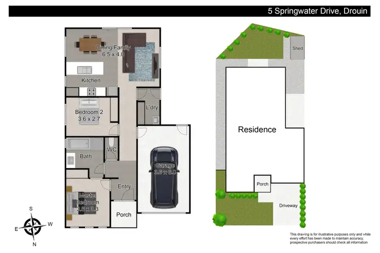 Floorplan of Homely unit listing, 5 Springwater Drive, Drouin VIC 3818