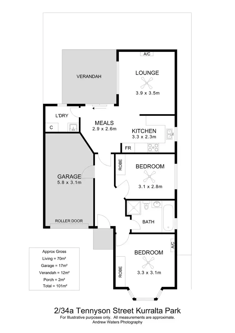 Floorplan of Homely house listing, 2/34a Tennyson Street, Kurralta Park SA 5037