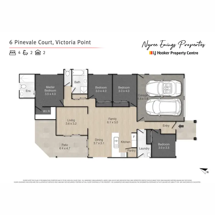 Floorplan of Homely house listing, 6 Pinevale Court, Victoria Point QLD 4165