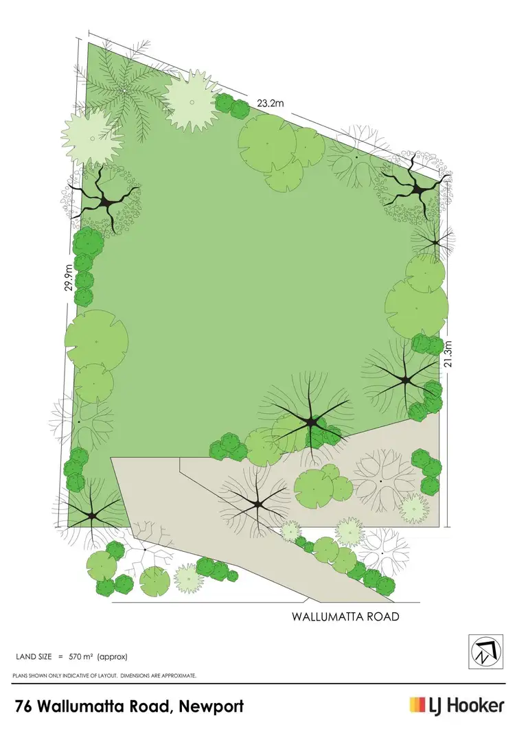 Floorplan of Homely land listing, 76 Wallumatta Road, Newport NSW 2106