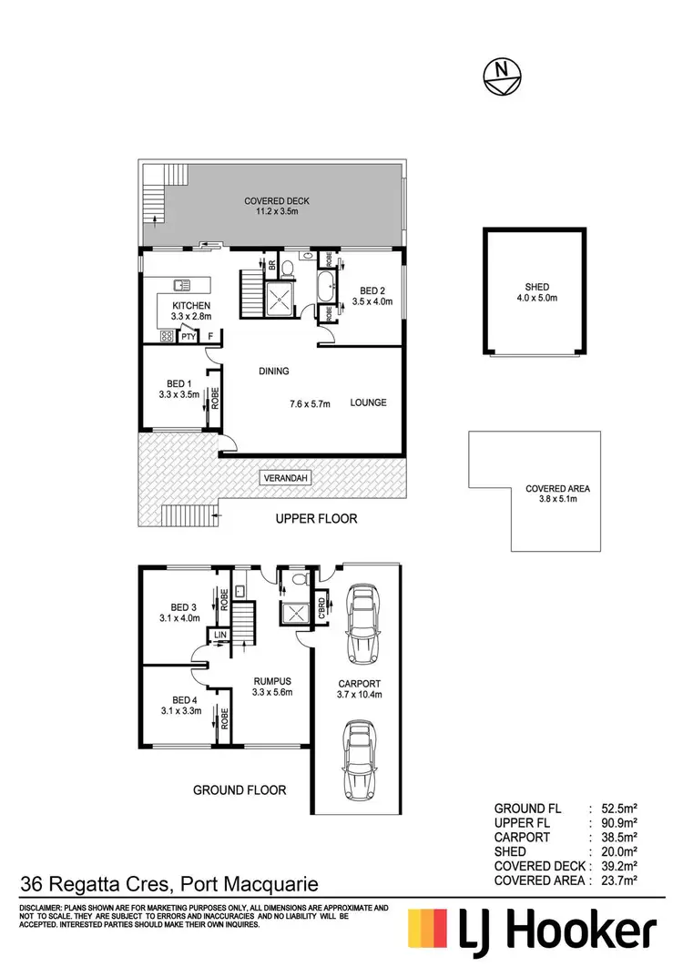 Floorplan of Homely house listing, 36 Regatta Crescent, Port Macquarie NSW 2444