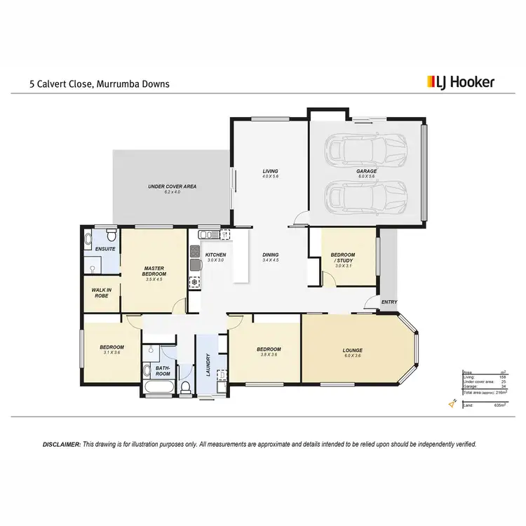 Floorplan of Homely house listing, 5 Calvert Close, Murrumba Downs QLD 4503