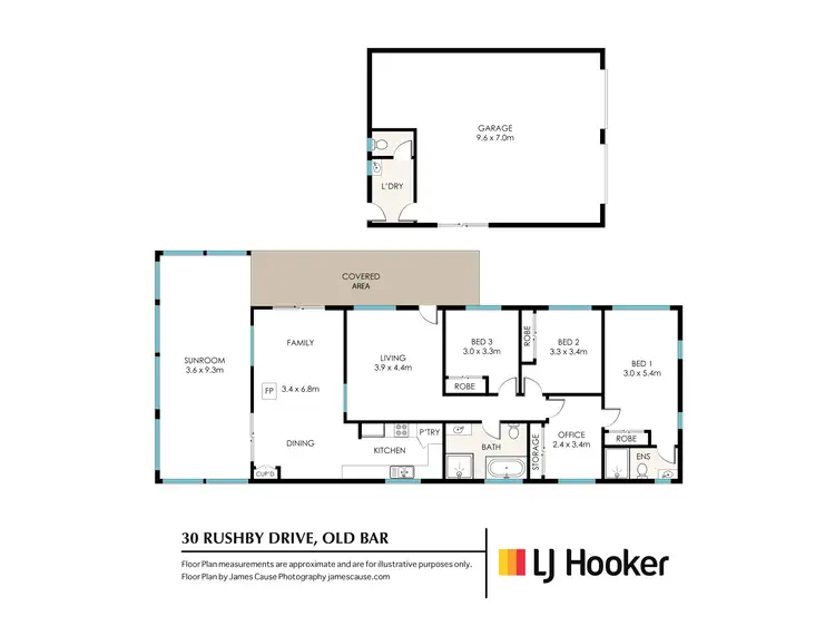 Floorplan of Homely house listing, 30 Rushby Drive, Old Bar NSW 2430