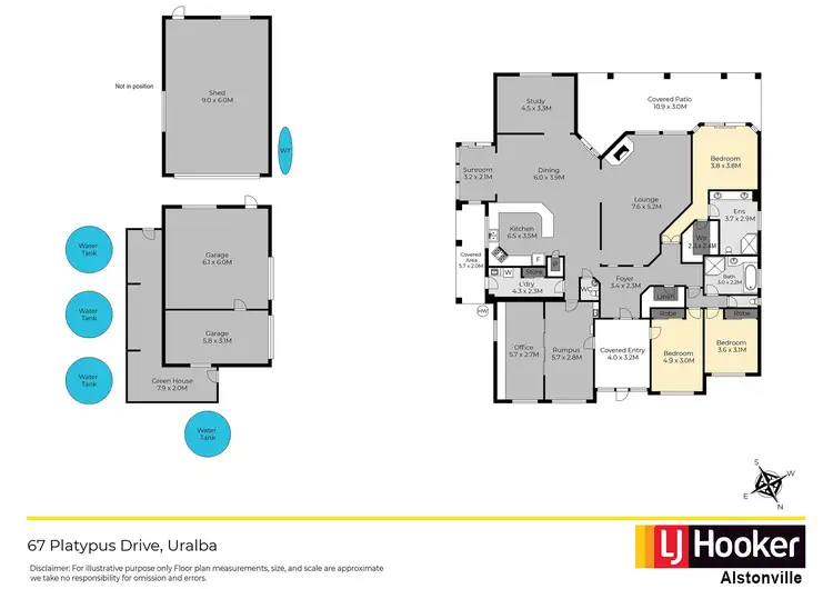 Floorplan of Homely house listing, 67 Platypus Drive, Uralba NSW 2477