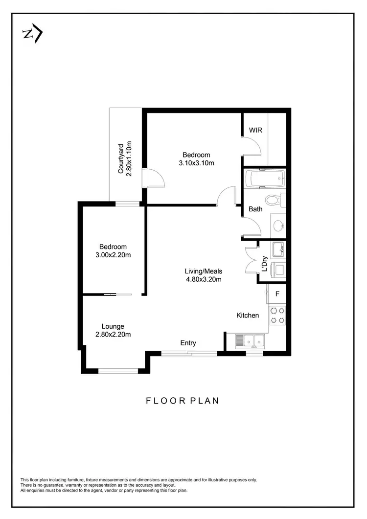 Floorplan of Homely unit listing, 8/307 High Street, Thomastown VIC 3074
