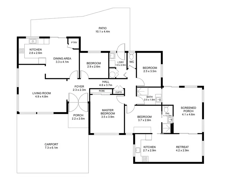 Floorplan of Homely house listing, 4 Tumut Close, Epping VIC 3076