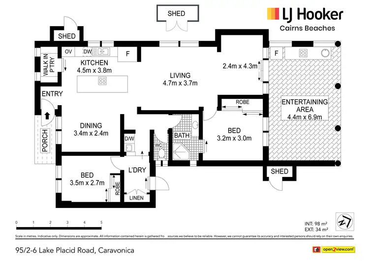 Floorplan of Homely villa listing, 95/2-6 Lake Placid Road, Caravonica QLD 4878