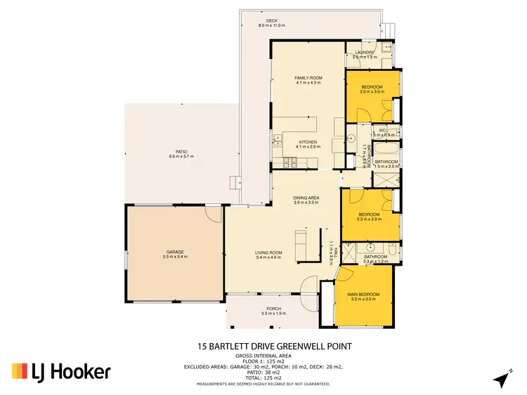 Floorplan of Homely house listing, 15 Bartlett Drive, Greenwell Point NSW 2540