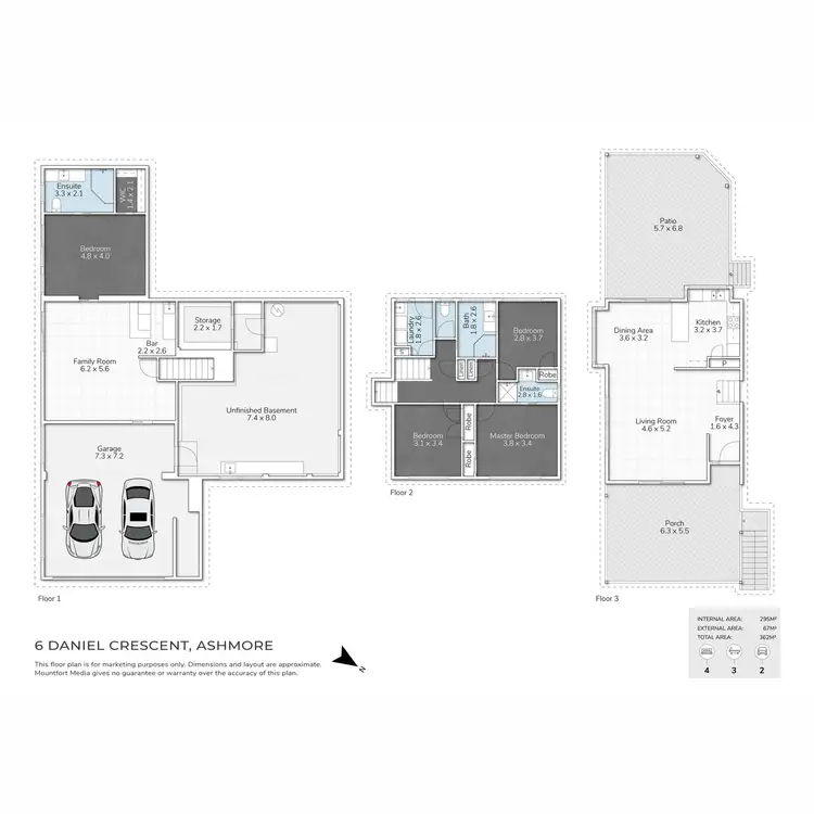 Floorplan of Homely house listing, 6 Daniel Crescent, Ashmore QLD 4214