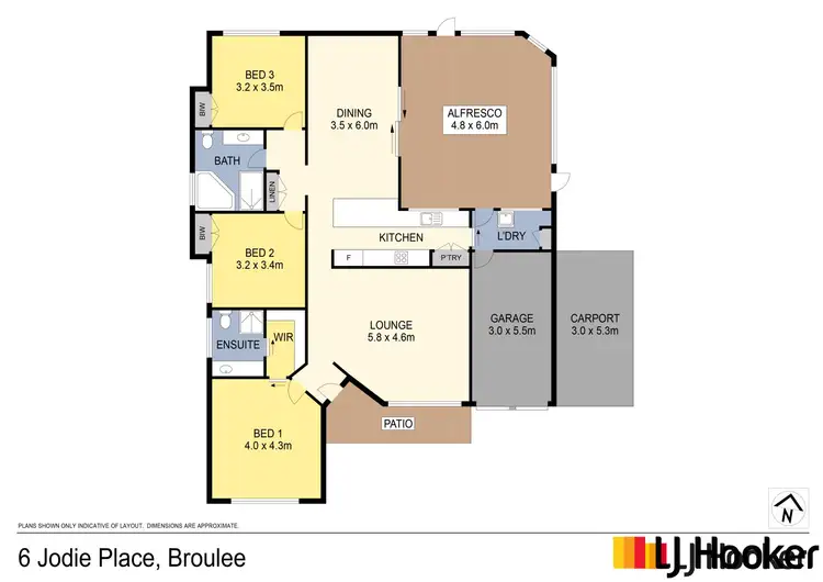 Floorplan of Homely house listing, 6 Jodie Place, Broulee NSW 2537