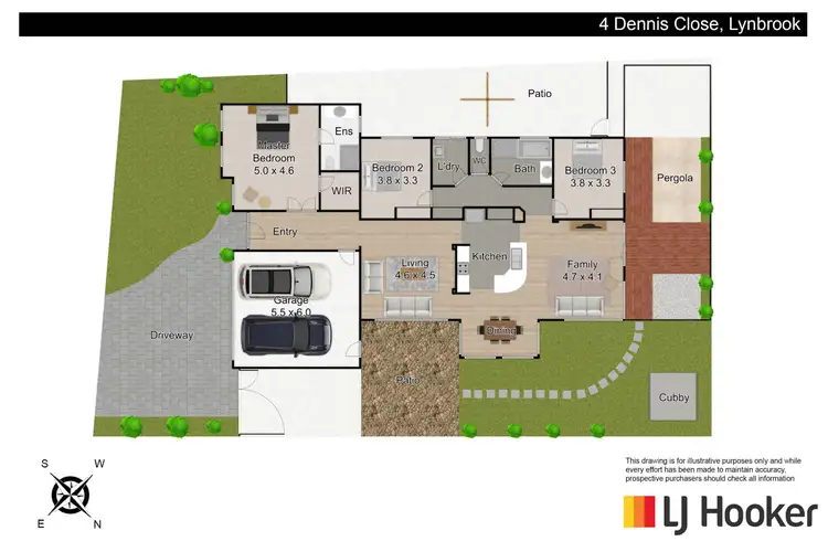 Floorplan of Homely house listing, 4 Dennis Close, Lynbrook VIC 3975