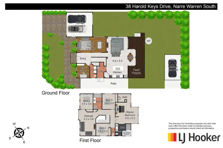 Floorplan of Homely house listing, 38 Harold Keys Drive, Narre Warren South VIC 3805
