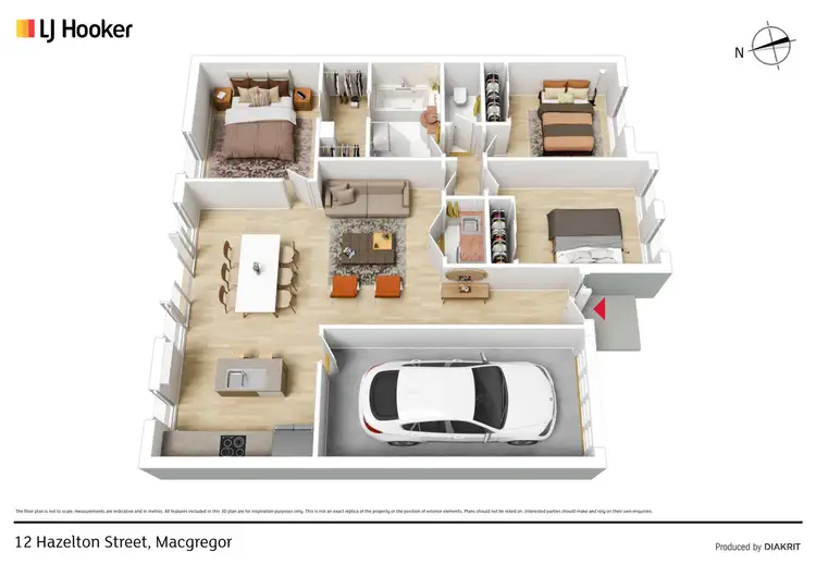 Floorplan of Homely house listing, 12 Hazelton Street, Macgregor ACT 2615