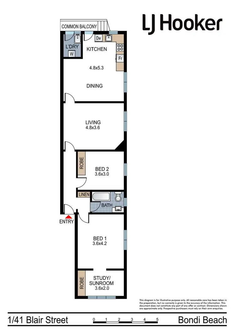 Floorplan of Homely apartment listing, 1/41 Blair Street, Bondi Beach NSW 2026