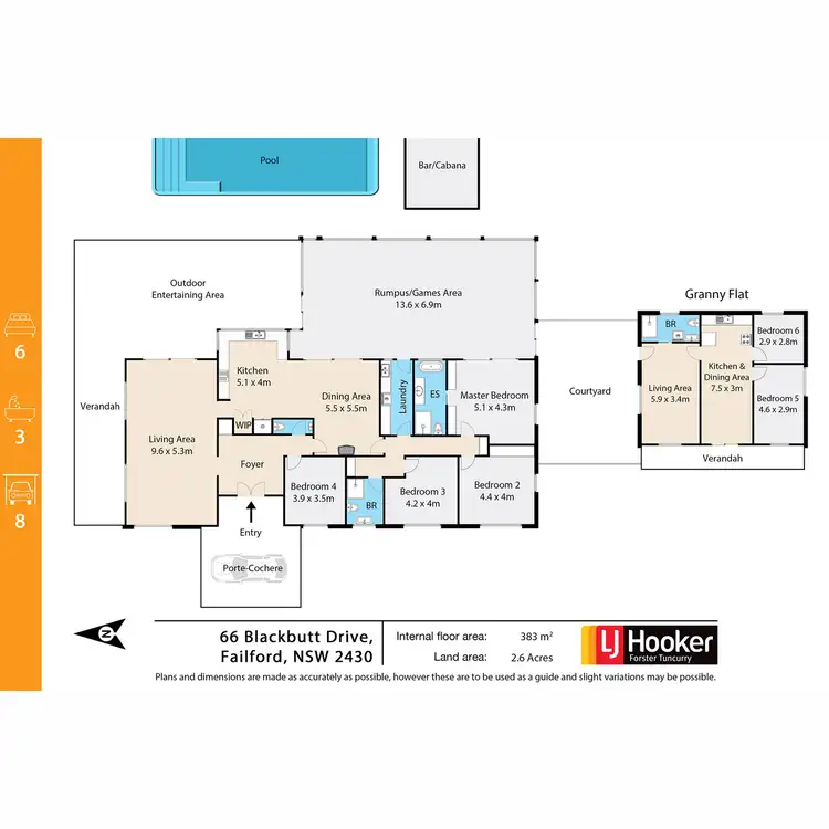 Floorplan of Homely house listing, 66 Blackbutt Drive, Failford NSW 2430