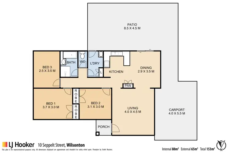 Floorplan of Homely house listing, 10 Seppelt Street, Wilsonton Heights QLD 4350