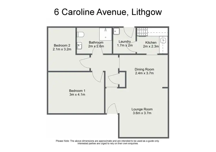 Floorplan of Homely house listing, 6 Caroline Avenue, Lithgow NSW 2790