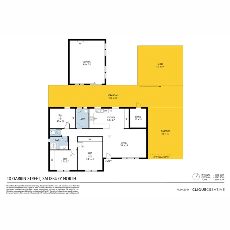 Floorplan of Homely house listing, 40 Garrin Street, Salisbury North SA 5108