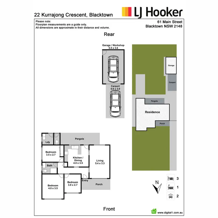 Floorplan of Homely house listing, 22 Kurrajong Crescent, Blacktown NSW 2148
