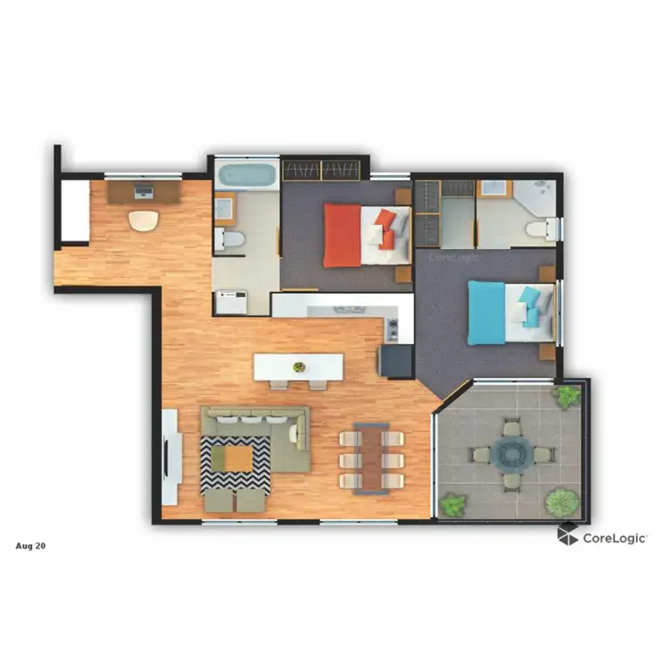 Floorplan of Homely unit listing, 9/14 Gallagher Terrace, Kedron QLD 4031