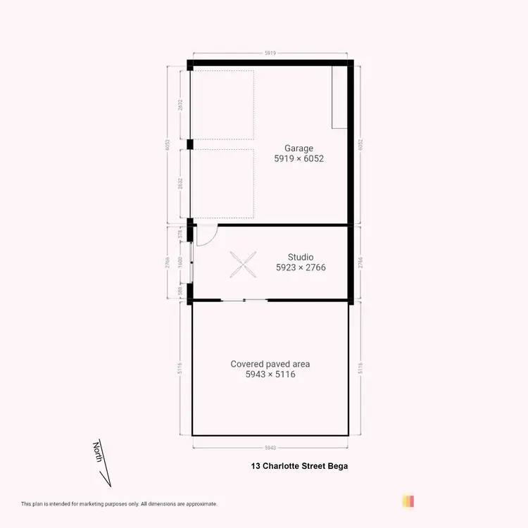 Floorplan of Homely house listing, 13 Charlotte Street, Bega NSW 2550