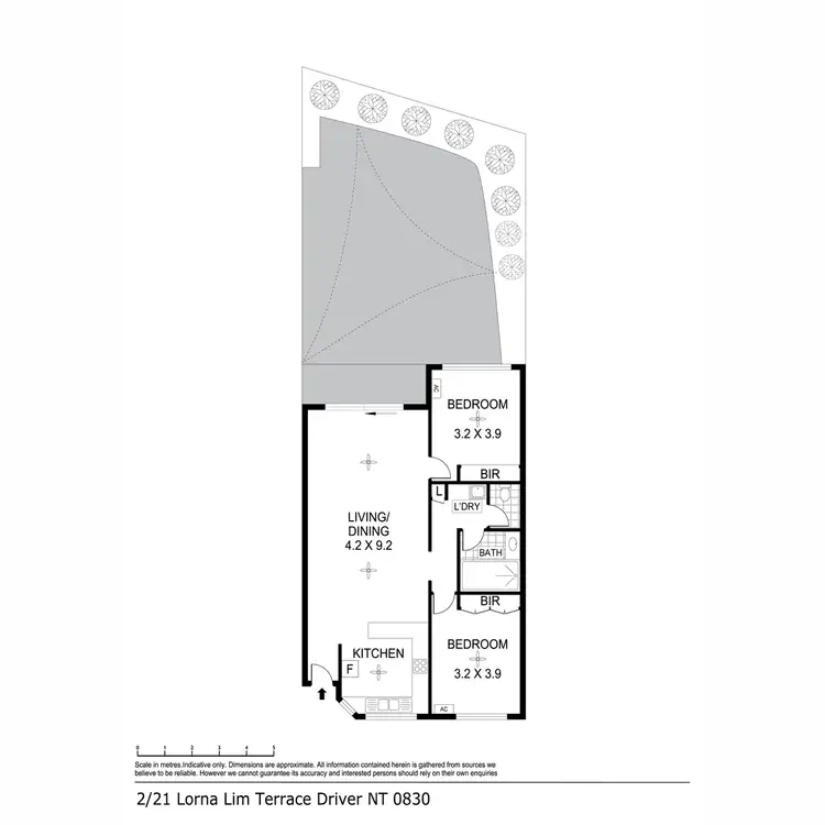 Floorplan of Homely apartment listing, 2/21 Lorna Lim Terrace, Driver NT 830